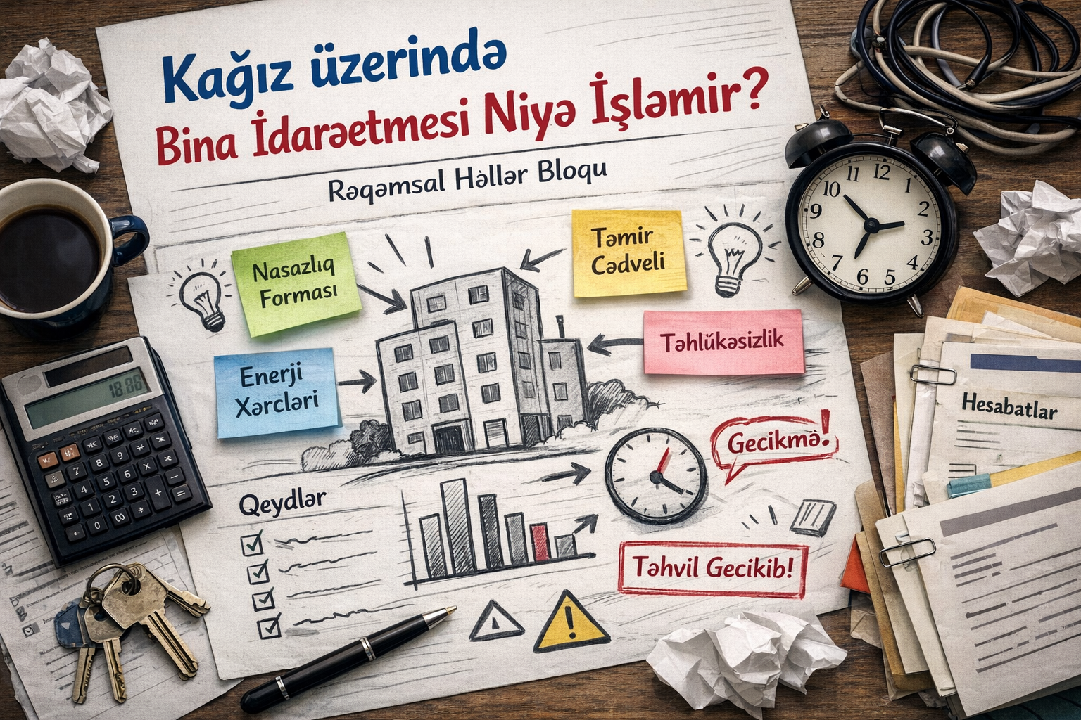 Kağız üzərində bina idarəetməsi niyə işləmir? | Rəqəmsal həllər
